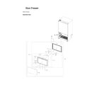 Samsung RF29BB8200QL/AA-00 freezer door parts diagram
