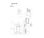 Samsung RF29BB820012/AA-00 left refrigerator door parts diagram