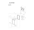 Samsung RF29BB820012/AA-00 right refrigerator door parts diagram