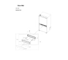 Samsung RF29BB820012/AA-00 mid door parts diagram