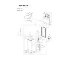 Samsung RF30BB6200AP/AA-00 left refrigerator door parts diagram