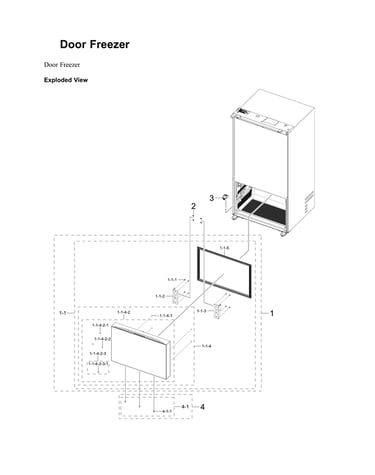 Freezer door parts