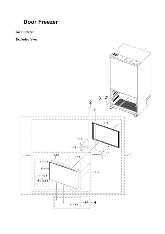 Freezer door parts