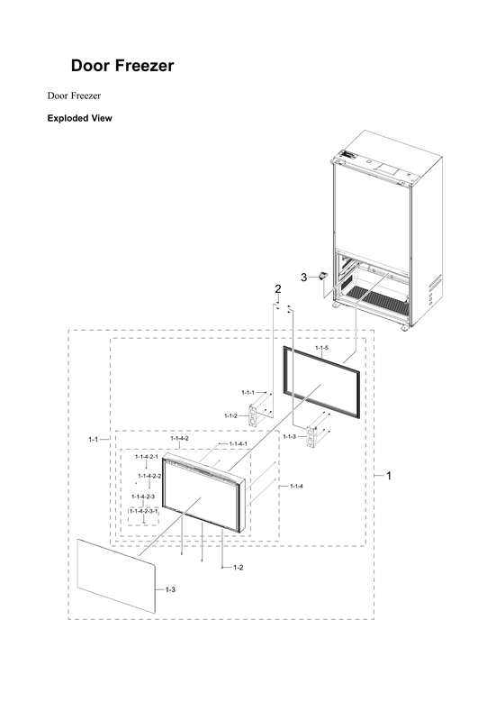 Freezer door parts