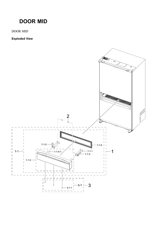 Mid door parts