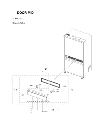 Mid door parts