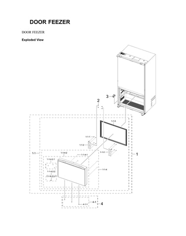 Freezer door parts