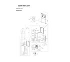 Samsung RF29BB8900AC/AA-00 left refrigerator door parts diagram