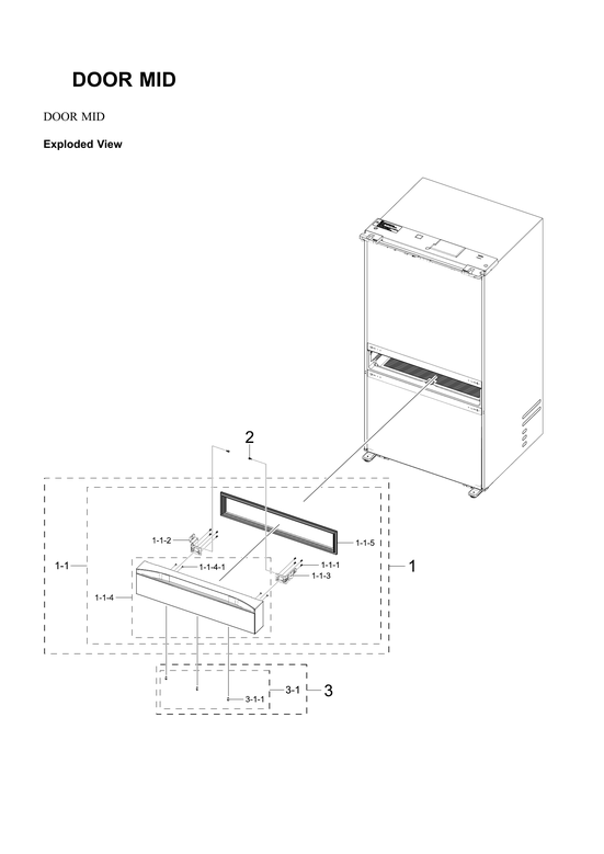 Mid door parts