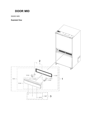 Mid door parts