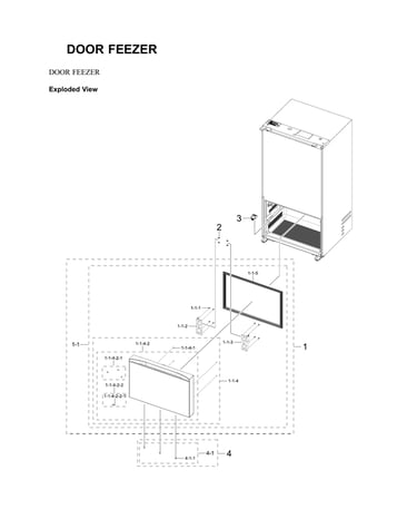 Freezer door parts