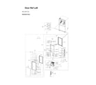 Samsung RF29BB89008M/AA-00 left refrigerator door parts diagram