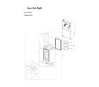 Samsung RF29BB89008M/AA-00 right refrigerator door parts diagram