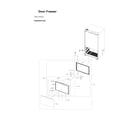 Samsung RF30BB620012/AA-00 freezer door parts diagram