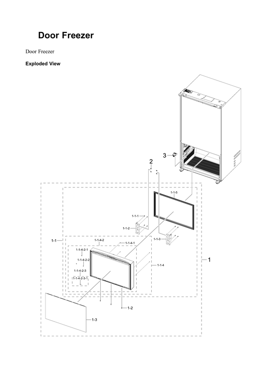 Freezer door parts