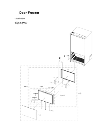 Freezer door parts