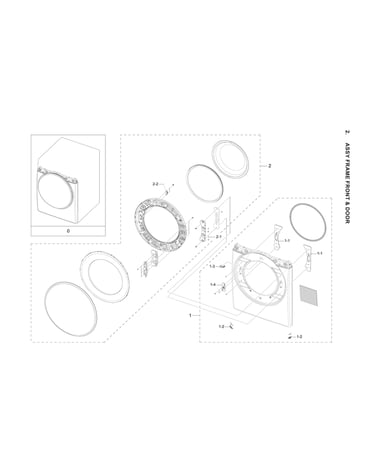 Front frame & door assy