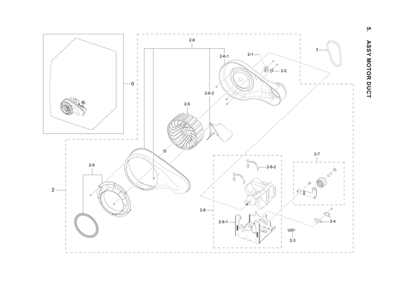 MOTOR DUCT ASSY