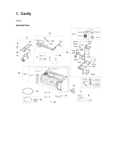 Cavity parts assy