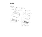 Samsung ME11A7710DS/AA-00 frame assy diagram