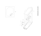 Samsung DVE45B6300W/A3-00 duct heater-module assy diagram