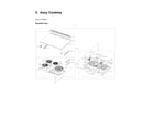 Samsung NE63B8211SS/AA-00 cooktop assy diagram
