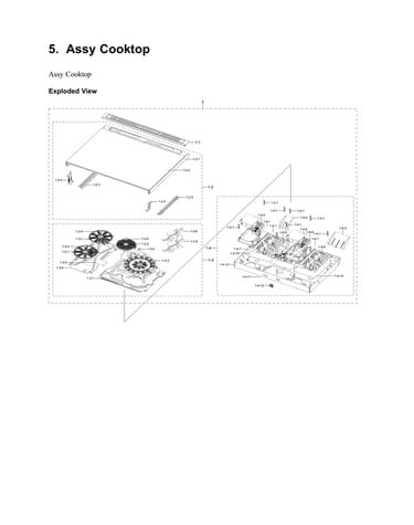 Cooktop assy