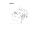 Samsung NE63BB871112/AA-00 door assy diagram