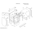 Bosch SHE9ER55UC/50 tub/trim diagram