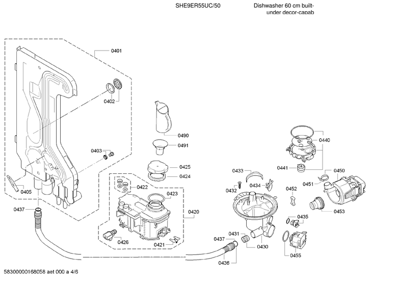 WATER INLET/HEAT PUMP/SUMP