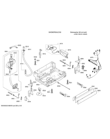Aquastop/base/power cord