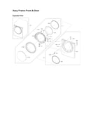 Front frame & door assy