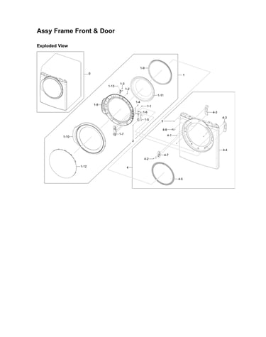 Front frame & door assy