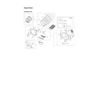 Samsung DV350AEP/XAA-01 drum assy diagram