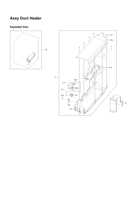 Heater duct assy