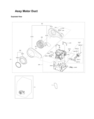 Motor duct assy