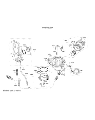 Heat pump/water switch/water inlet system