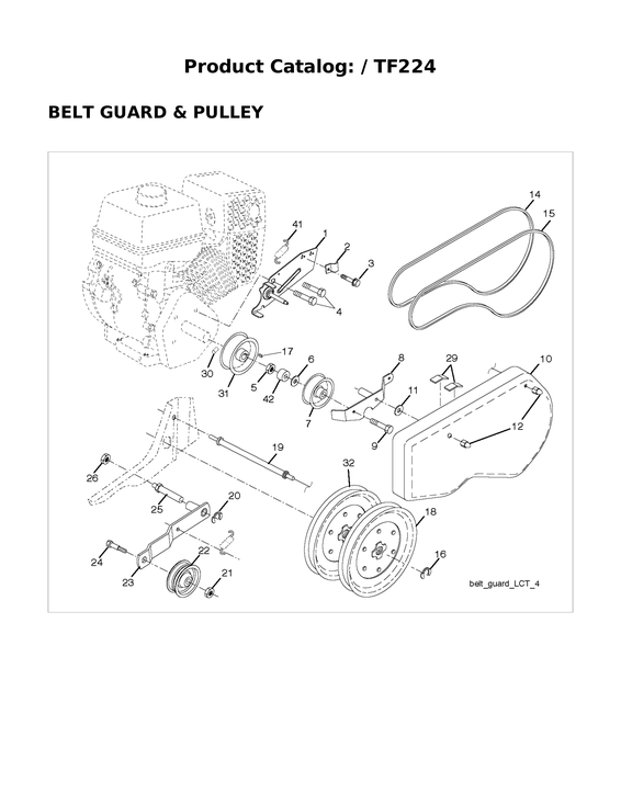 Belt guard & pulley