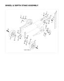 Wheel & depth stake assy