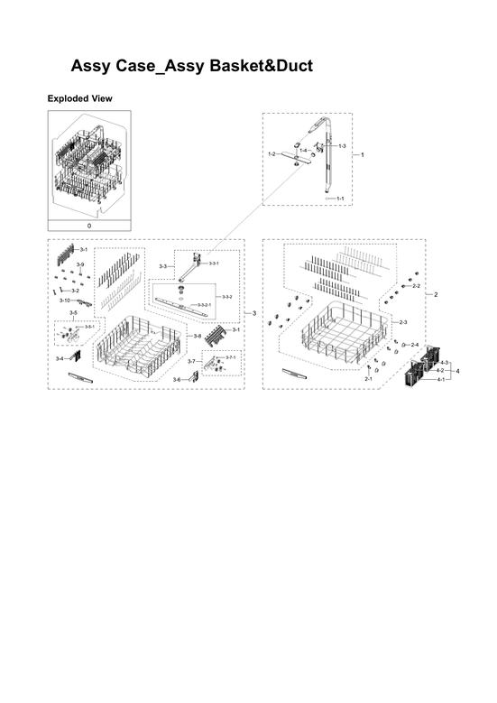 CASE, BASKET, DUCT ASSY