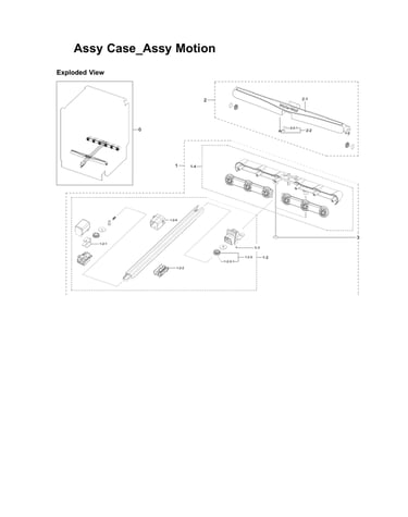 Case, motion assy