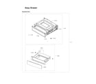 Samsung NE59J7630SW/AA-02 drawer assy diagram