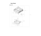 Samsung NE59J7630SW/AA-03 drawer assy diagram