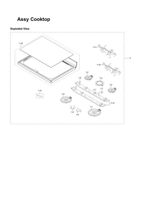 Cooktop assy