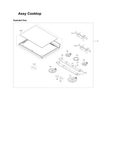 Cooktop assy