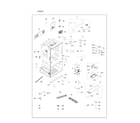 Samsung RF23HCEDBSG/AA-01 cabinet diagram