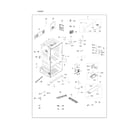 Samsung RF23HCEDBSG/AA-02 cabinet parts diagram