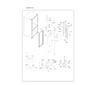 Samsung RF23HCEDBSG/AA-02 left refrigerator door parts diagram