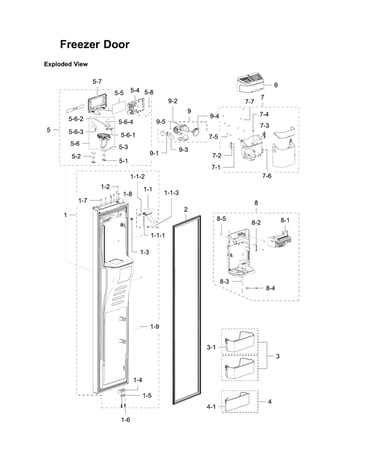 Freezer door
