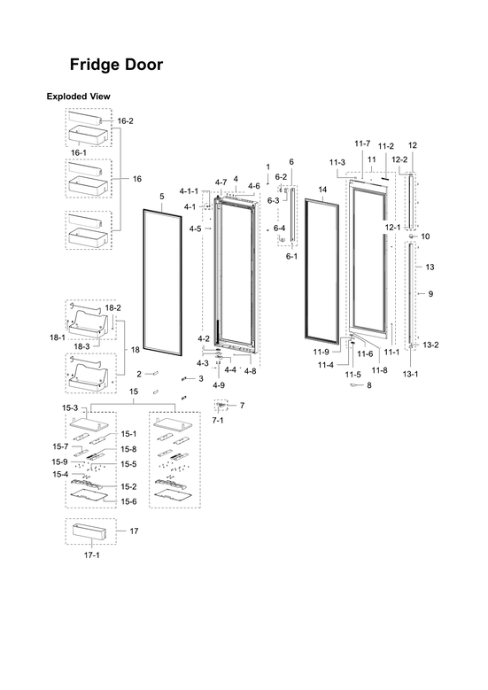 Refrigerator door